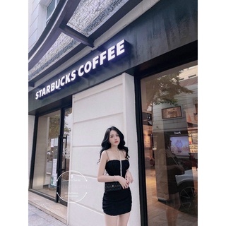 ❤️ video thật ❤️ Đầm body xốp 2 dây QC (Ảnh thật chụp sàn)