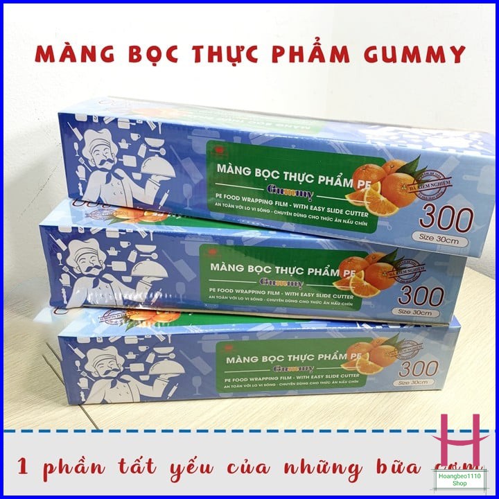 Màng bọc thực phẩm PE Gummy giúp bảo quản thực phẩm, đồ ăn luôn tươi ngon { H }