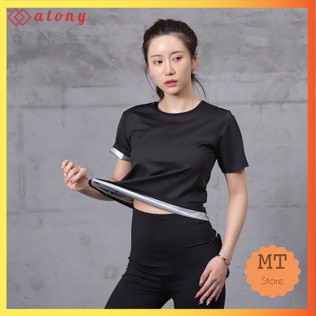 Áo tập tan mỡ sinh nhiệt, áo tập Gym Yoga giảm mỡ