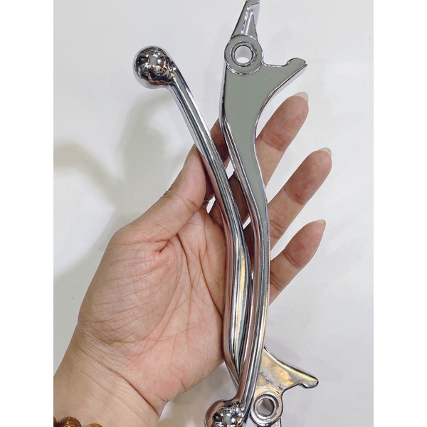 Cặp tay thắng xiken lắp xe Sh SH125/150 đời 2012-2017, màu sáng bóng không gỉ