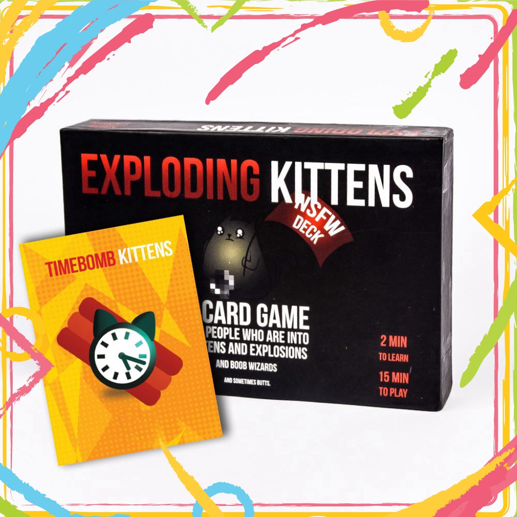 Combo mèo nổ hẹn giờ 18+ exploding kittens timebomb