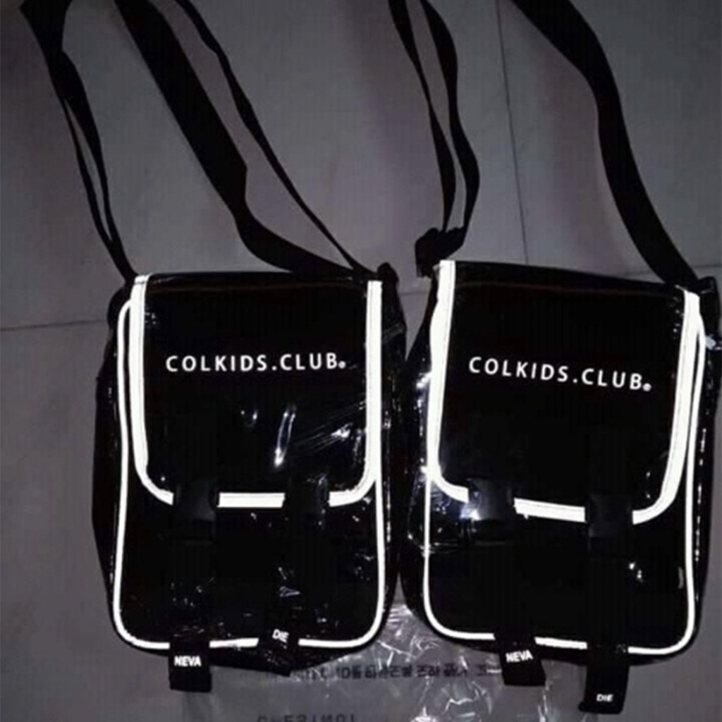Túi Colkids Club  FREE SHIP  Phản Quang Mini Bag Trắng Unisex đeo chéo phản quang