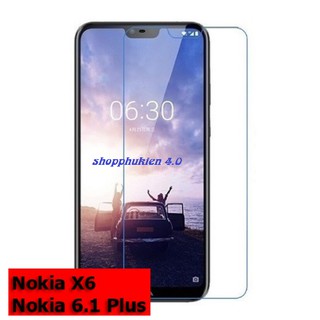 Kính cường lực Trong Suốt Cho Nokia X6 - Nokia 6.1 Plus