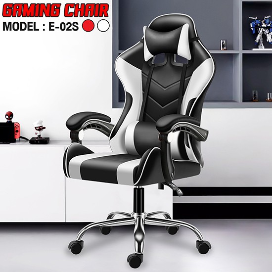 CHAIR-(Có 2 Gối) Ghế livestream giá rẻ,ghế game cao cấp dành cho game thủ model mới E-02S ALL COLOR