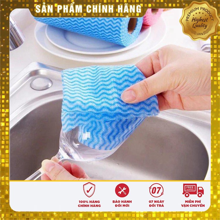 Cuộn giấy vải lau đa năng tiện dụng (50 tờ )