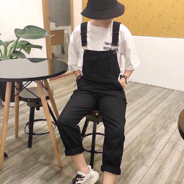 Quần Yếm Phong Cách Ulzzang 🍀FREE SHIP🍀Quần Kaki Baggy 2 Túi Ngực Unisex LAVUSA | BigBuy360 - bigbuy360.vn