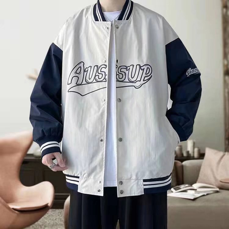 Áo khoác bomber thêu AUSUP cao cấp phiên bản hoàn hảo uniex nam nữ mặc đẹp form rộng- AQ STORE