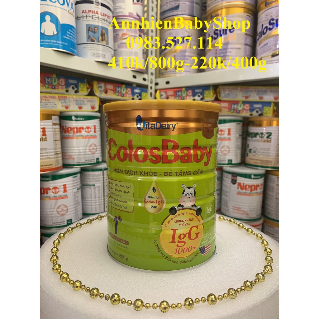 Sữa ColosBaby Gold - Số 0,1,2 Hộp 800g