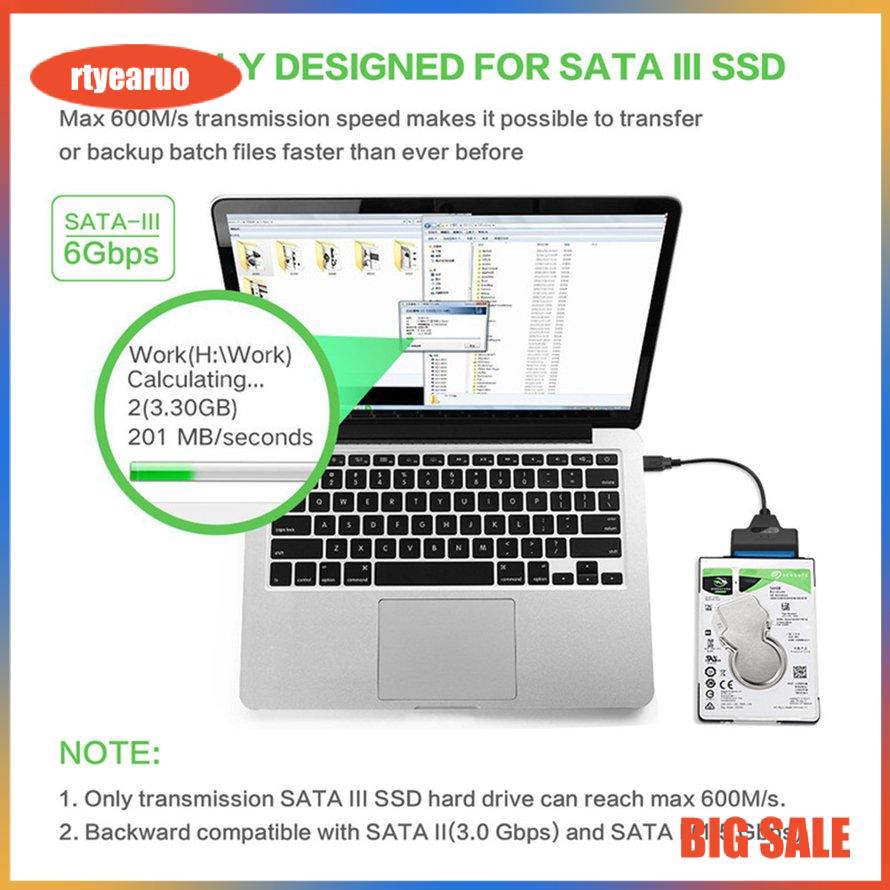Dây cáp SATA 3 22 pin chuyển đổi USB 3.0 sang SSD HDD SATA 2.5 inch