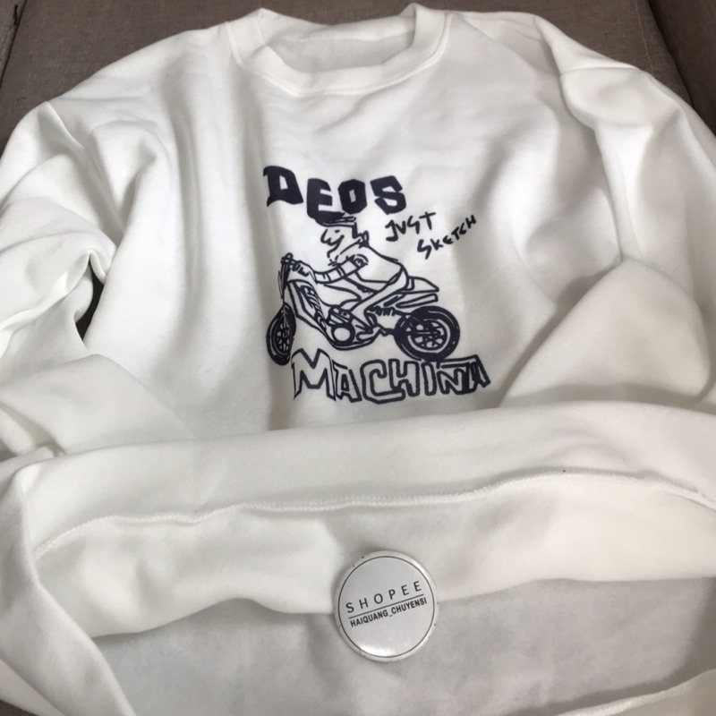 ÁO NỈ BÔNG HAIQUANG UNISEX OVERSIZE FORM TO NỈ DÀY CỔ TRÒN DỄ PHỐI ĐỒ CỰC CÁ TÍNH | BigBuy360 - bigbuy360.vn