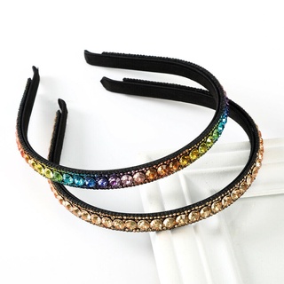 Băng Đô Cài Tóc Mỏng Đính Đá Bezel Hàng Mới Dành Cho Bạn Nữ