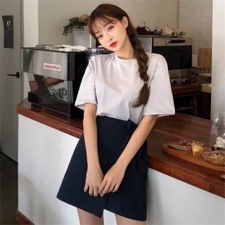 Chân váy buộc nơ vạt lệch