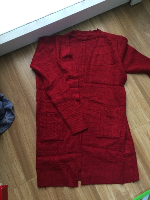 Áo len cadigan dáng dài sọc thừng mẫu mới | BigBuy360 - bigbuy360.vn