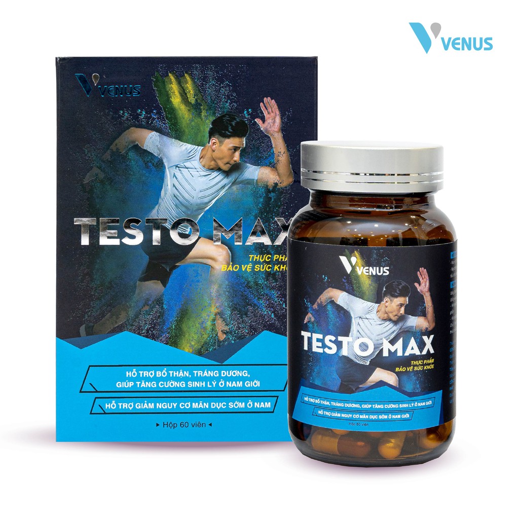 Tăng cường sinh lý nam Testo max - bổ sung vitamin, cải thiện tình trạng sức khỏe, sinh lý nam, tăng cường sinh lực 60v