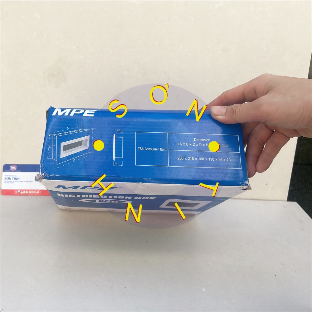 TỦ ĐIỆN ÂM TƯỜNG MPE CHỨA MCB TS-6