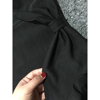 bigsize đầm nơ ngực trể vai