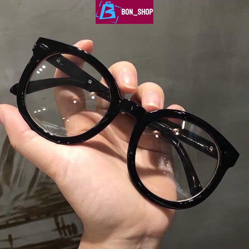  Kính cận nam nữ thời trang mắt tròn to phong cách siêu cute 908_Bon Shop