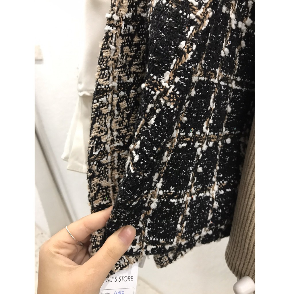 Chân váy dạ tweed kẻ CV167 SUSTORE | BigBuy360 - bigbuy360.vn