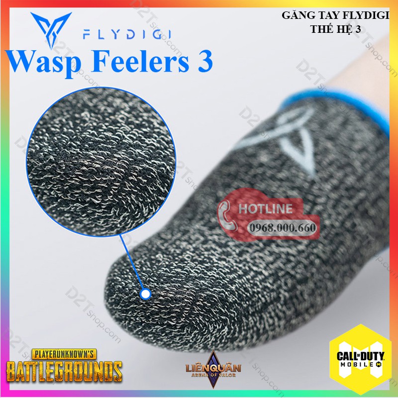 [THẾ HỆ 4 ] Flydigi Wasp Feelers 4 | Găng tay chơi game PUBG, Liên quân, chống mồ hôi tốt hơn, nhạy hơn, in nhiệt 3M mới