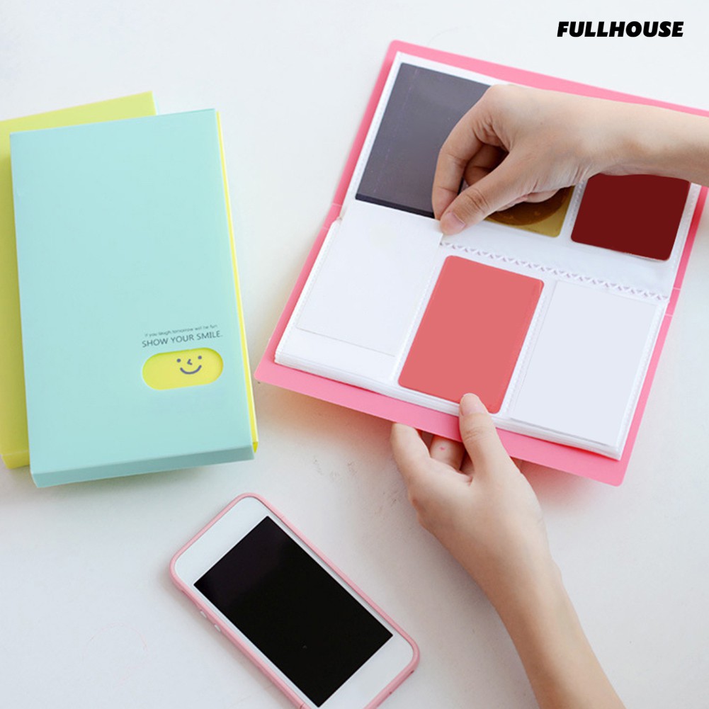 HOUSE🌼🌼Portable 120 Pockets Scrapbooking Photo Name Card Photocard Album ID Holder