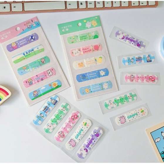 Vỉ 5 Băng cá nhân urgo hoạt hình đáng yêu - Băng y tế dán vết thương tiện dụng DUASHOP