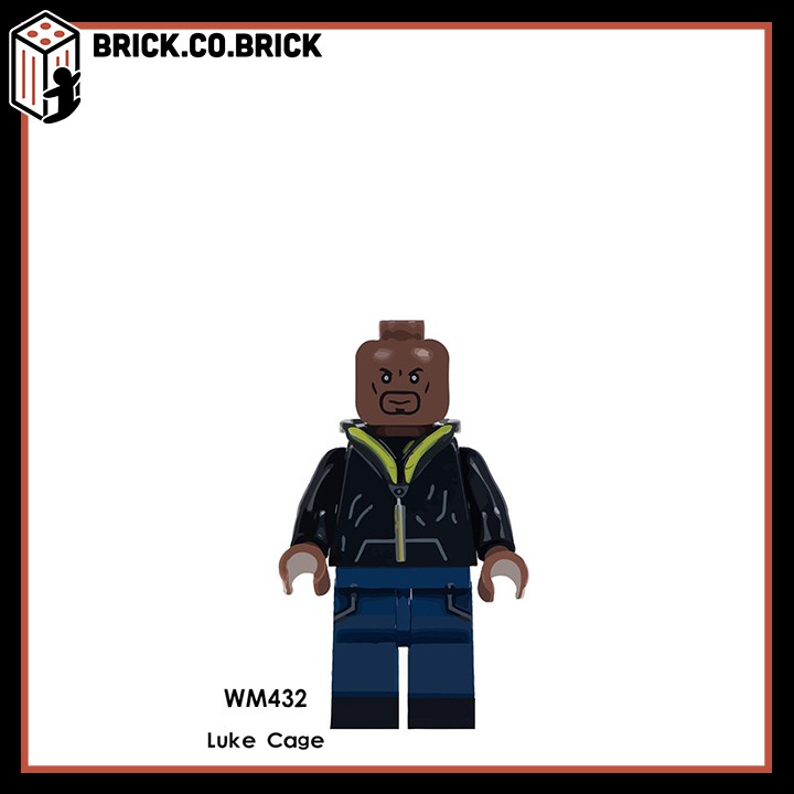 WM6020 - Đồ chơi lắp ráp minifigures và lego siêu anh hùng -Mask Robocop Blade Luke Cage Joker Hellboy Metallo Cheeta