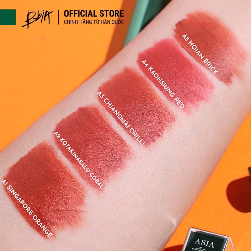 Son kem lỳ Bbia Last Velvet Lip Tint - bản dành riêng cho Châu Á