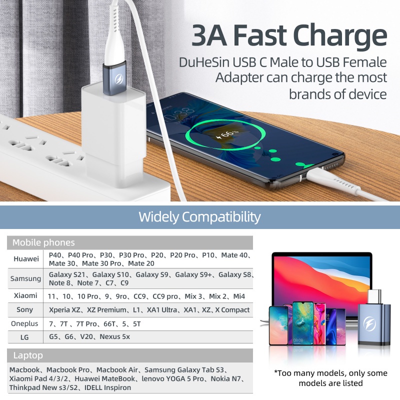 Đầu chuyển đổi Ankndo USB 3.0 OTG sang Type C cho Xiaomi Samsung