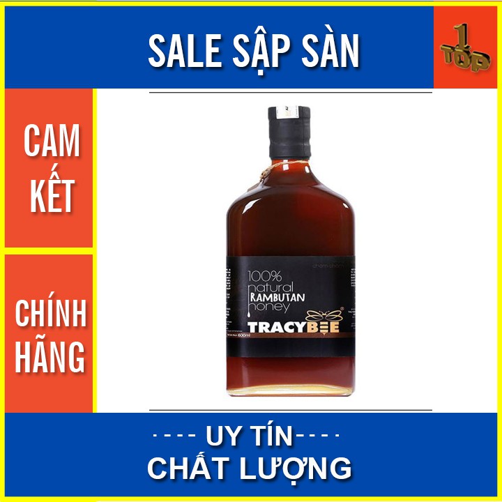 MẬT ONG TỰ NHIÊN TỪ HOA CHÔM CHÔM TRACYBEE - CHAI 600ML