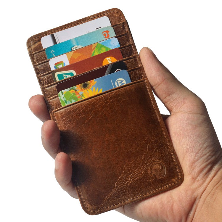 Ví Da Thật Đựng Namecard 12 ngăn