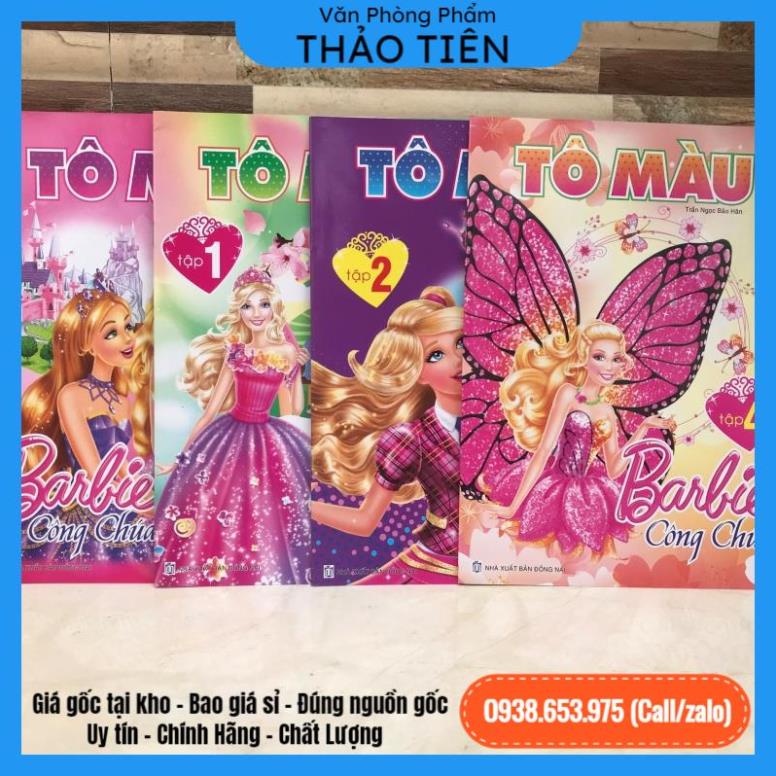 Tập tô màu công chúa BARBIE Tiêu đề: [Sỉ HCM:VPP THẢO TIÊN]
