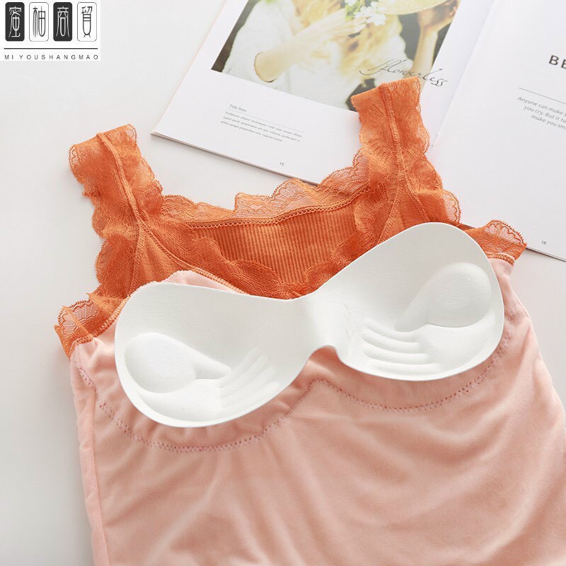 Áo bra cotton quai pha ren lót lông siêu ấm- free size từ 40 - 55kg