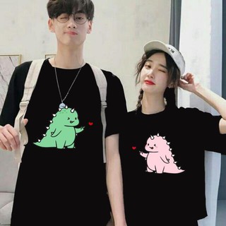Áo đôi nam nữ khủng long tình yêu mẫu hot