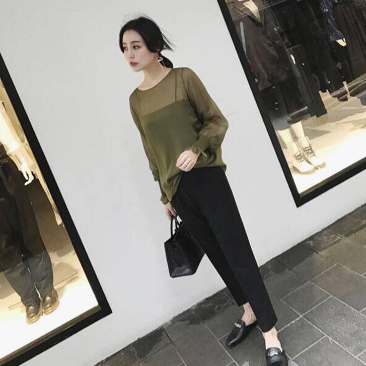 Quần dài ống đứng phong cách Hàn Quốc  cho nữ