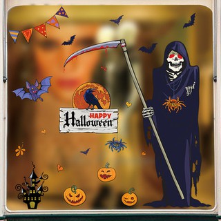 decal trang trí halloween người ma