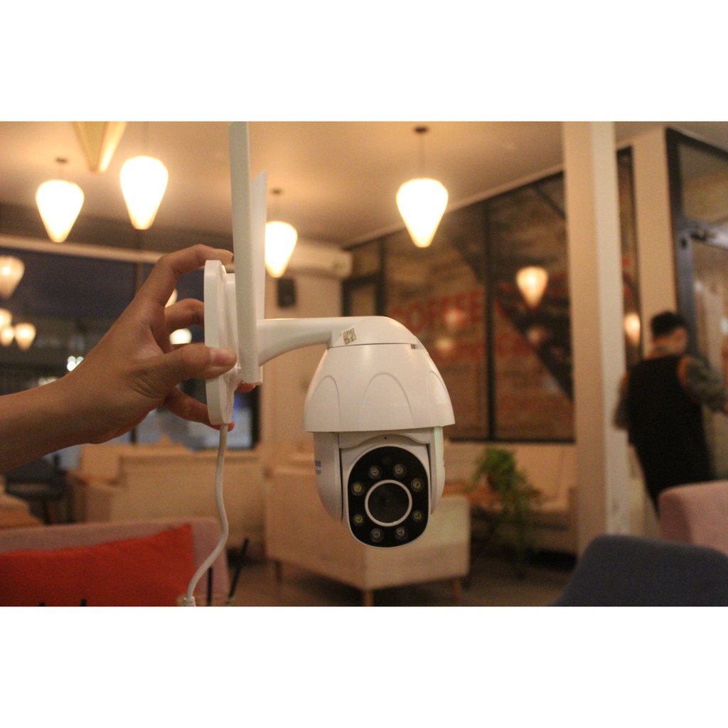 CAMERA NGOÀI TRỜI XOAY 360 ĐỘ WIFI HỖ TRỢ 4 ĐÈN LED 4 ĐÈN HỒNG NGOẠI (BẢO HÀNH 12 THÁNG) | BigBuy360 - bigbuy360.vn