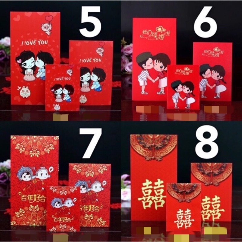 🎀 19 mẫu Bao lì xì cưới độc lạ🎀 sai trung 35k/10 bao