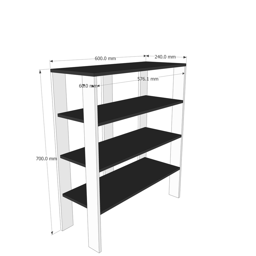 Kệ giày gỗ lắp ghép 3 tầng và 4 tầng tủ giày gỗ giá rẻ (bảo hành 12 tháng)