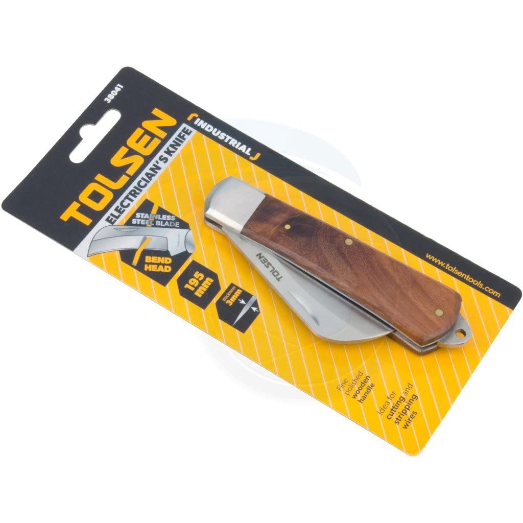 DAO THỢ ĐIỆN LƯỠI CONG 195mm TOLSEN 38041 - HÀNG CHÍNH HÃNG