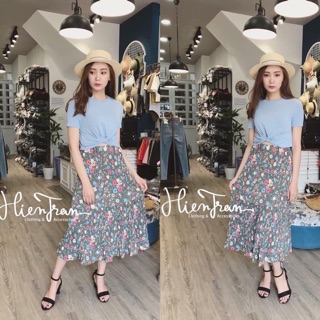 Áo croptop xoắn eo