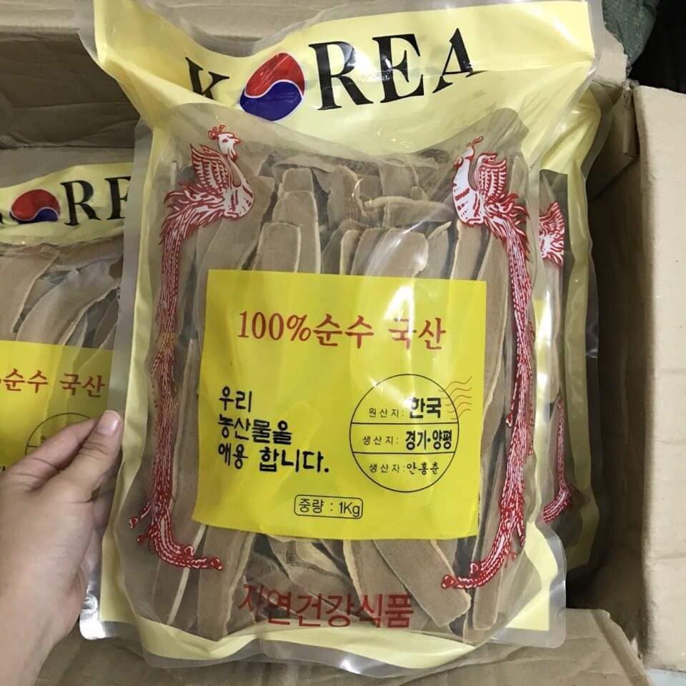 Nấm linh chi đỏ thái lát Hàn Quốc túi 1kg