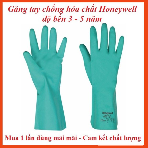 Găng tay cao su Honeywell, chống nước, chống dầu, chống hóa chất, chống axit giá rẻ