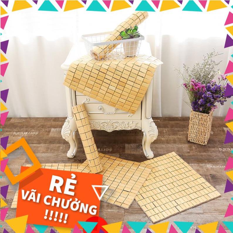 Miếng lót ghế văn phòng, xe ôtô lót ghế làm bằng trúc mát lạnh
