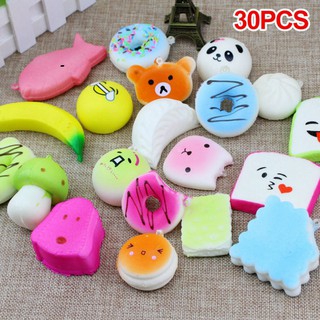 Đồ Chơi Xốp Squishy Giảm Stress Hình Bánh Donut Dễ Thương Cho Bé