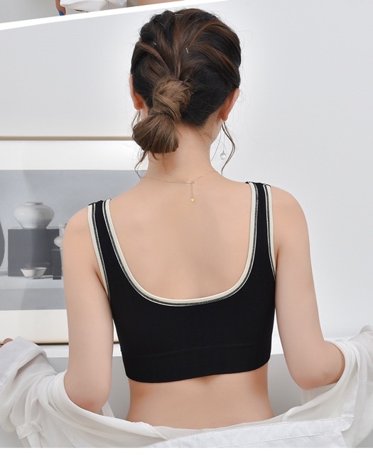 BÁN SỈ ÁO BRA VIỀN 2 MÀU ĐEN VÀ GHI CHO NỮ | BigBuy360 - bigbuy360.vn