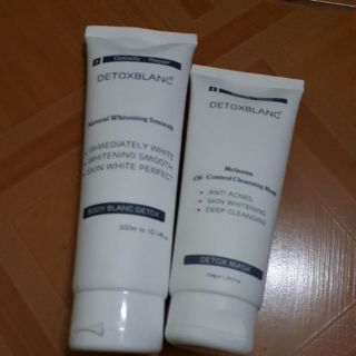 Combo thải độc trắng da mặt và body
