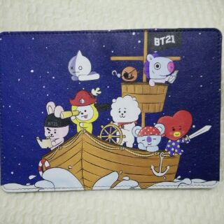 Ví bọc hộ chiếu (passport) in hình BT21 - mã BT210034 có in theo yêu cầu