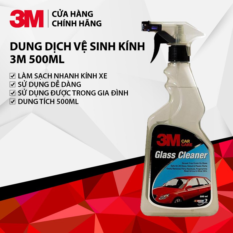 Dung dịch rửa kính xe ô tô, chai xịt vệ sinh kính xe hơi 3M 305921 [3M CHÍNH HÃNG]