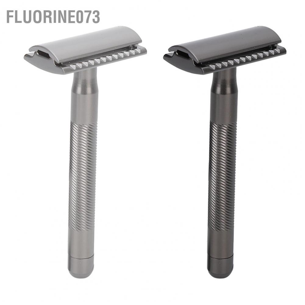 [Hàng Sẵn] Dao cạo hai cạnh An toàn Người đàn ông Trang chủ Salon Di động Kẽm Hợp kim đồng thau Xử lý râu Quà tặng sinh nhật 【MOMYKEEP】