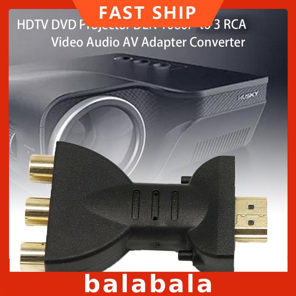 [BL]Portable 1080P HDMI-Compatible To 3 RCA Video Audio AV Adapter Converter